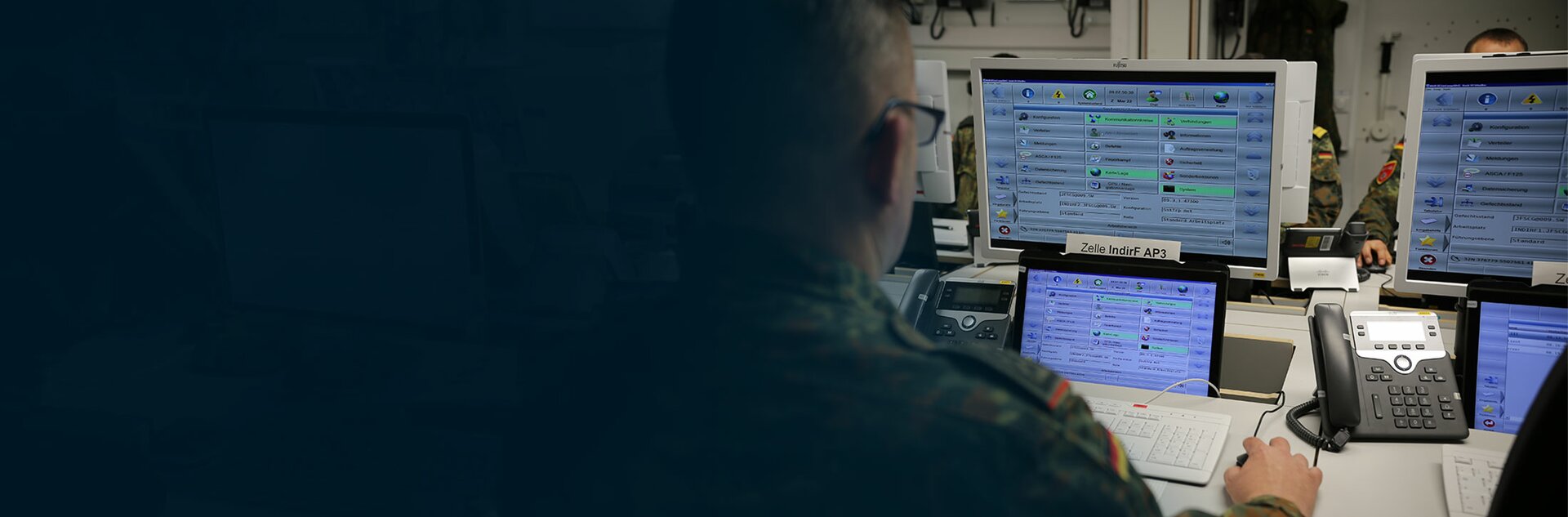 Der Themenbereich Command and Control beinhaltet neben Führungssystemen, Kommunikation und Interoperabilität, auch moderne Gefechtsstände.