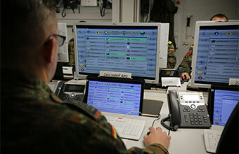 Der Themenbereich Command and Control beinhaltet neben Führungssystemen, Kommunikation und Interoperabilität, auch moderne Gefechtsstände.