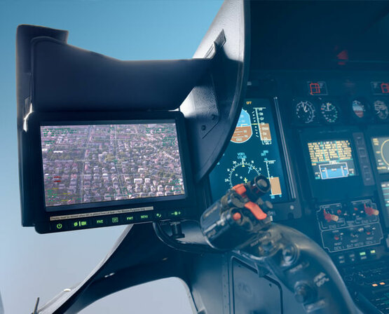 Das taktische Copilot Display erleichtert die Arbeitsaufteilung zwischen dem Operator und dem Copiloten.